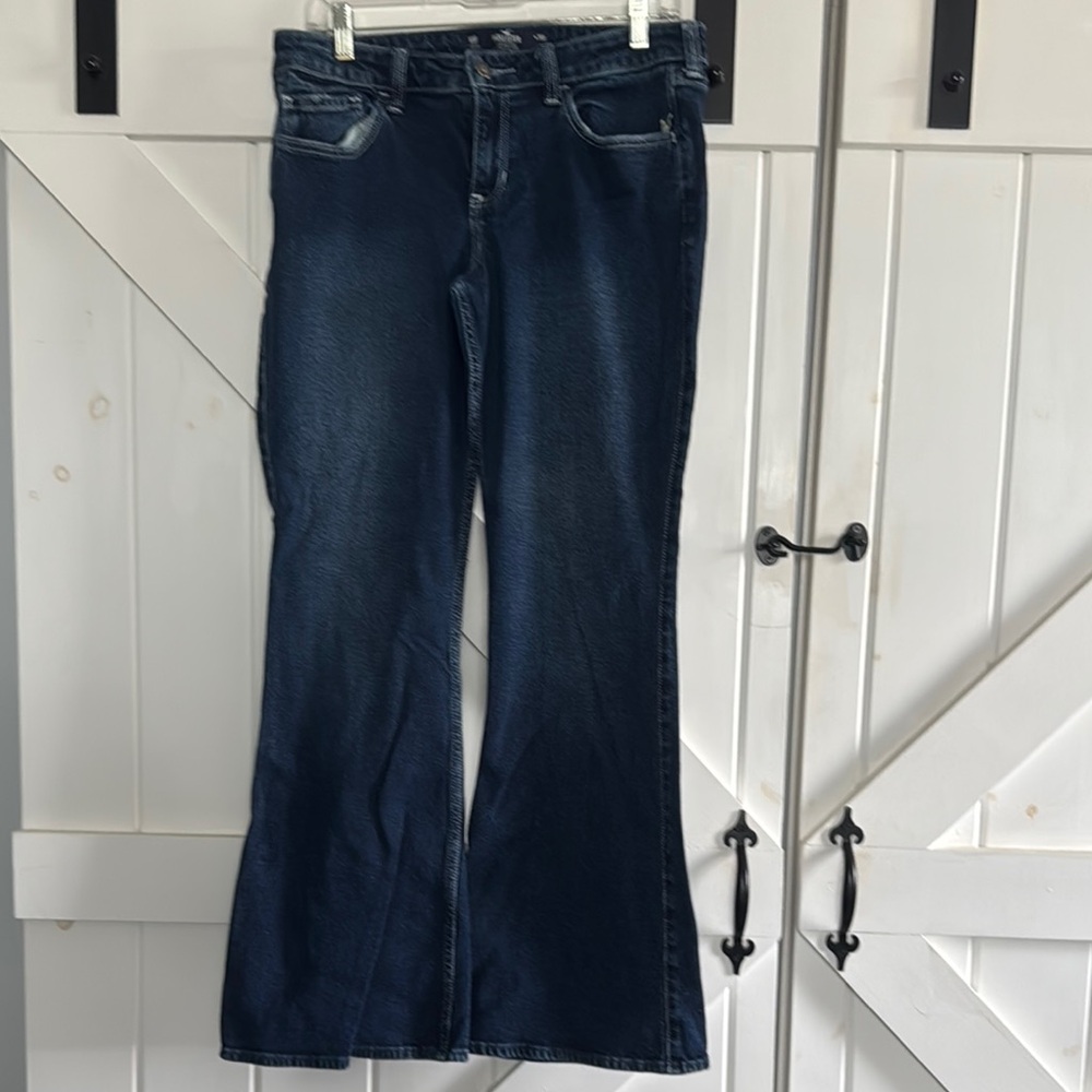 Hollister Blue Flare Wide Leg Jeans Size 10R